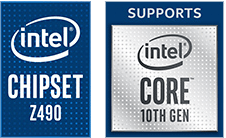 Intel 芯片组 Z490 和支持 Intel CORE 10 代