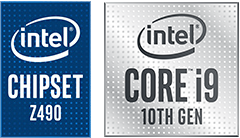 Intel 芯片组 Z490 和支持 Intel CORE 10 代