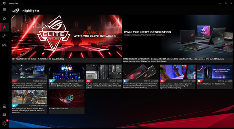 UI of Gaming highlight